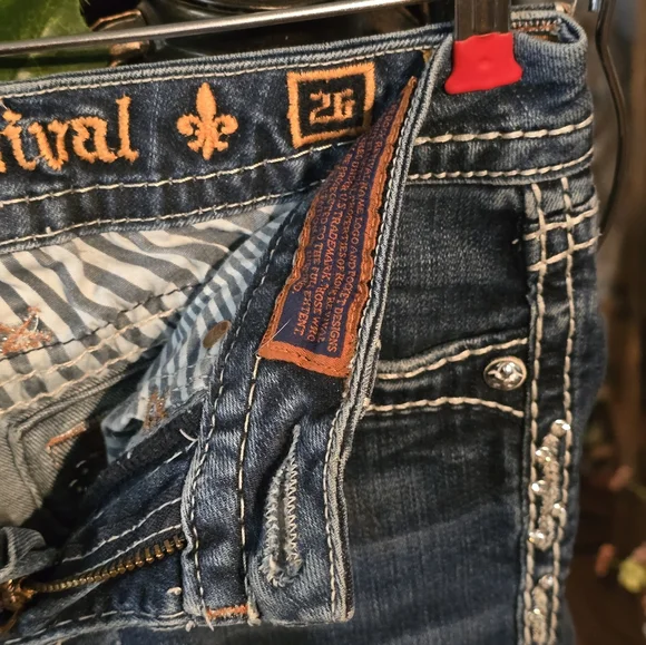 Rock Revival Blue Jeans, Size 26 - Picture 3 of 6